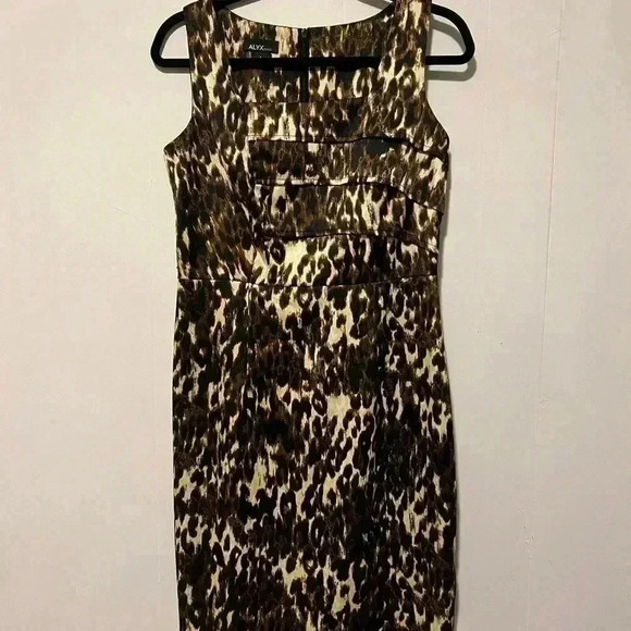 Alyx Animal Print Knee Length Dress - Picture 1 of 6